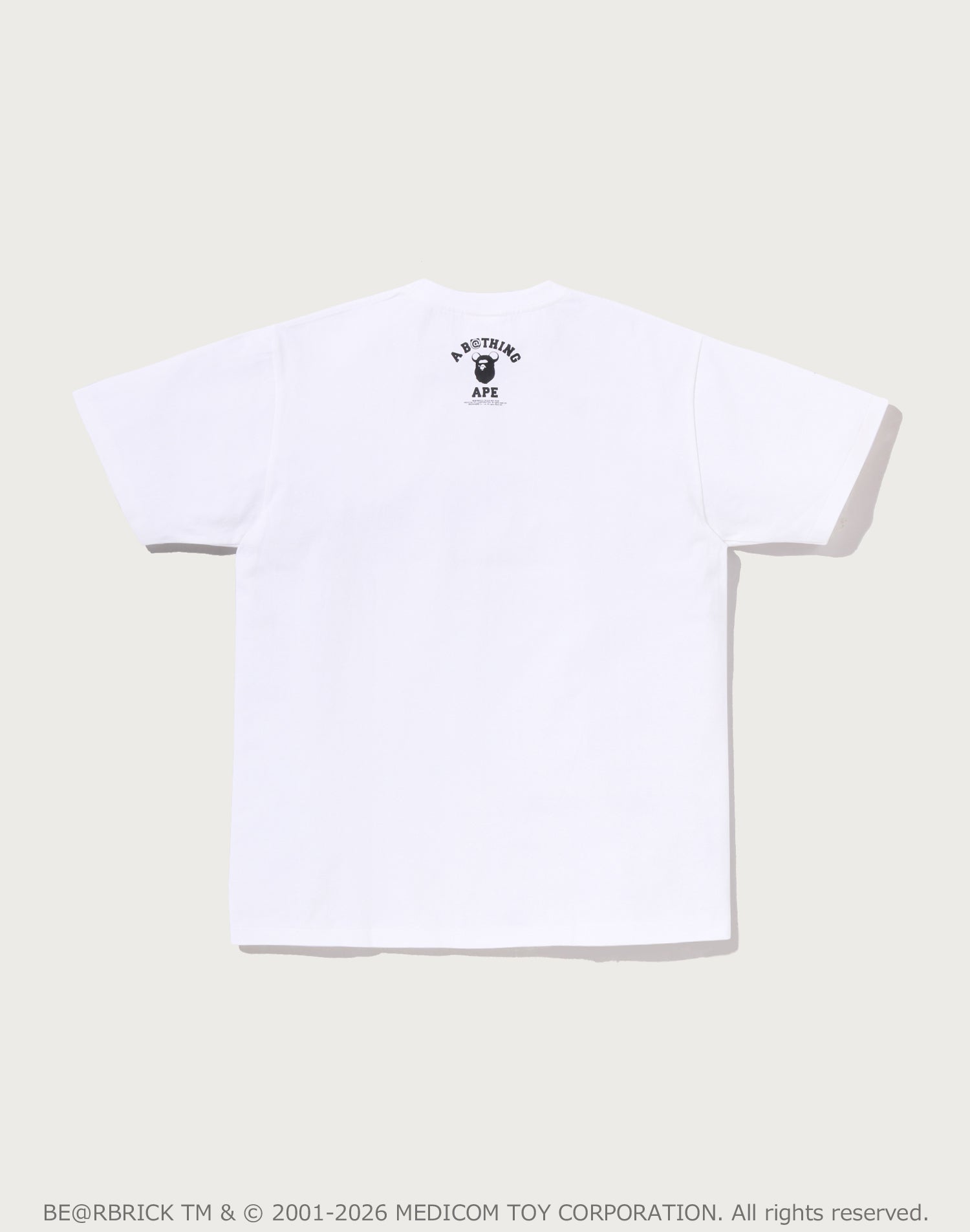 BAPE X MEDICOM TOY 30TH ANNIV. COLLEGE MILO TEE MENS
