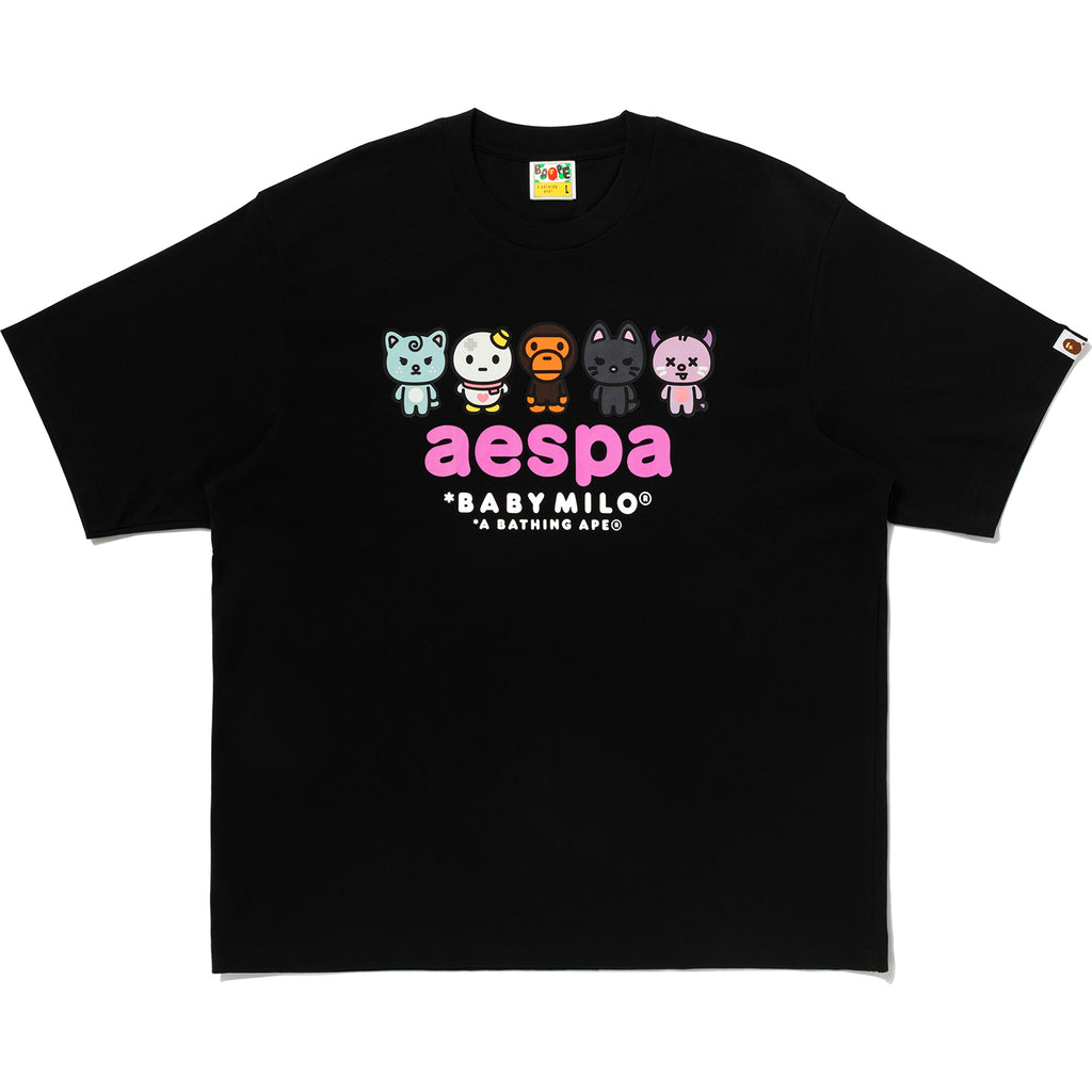 BAPE X AESPA BABY MILO RELAXED FIT TEE MENS
