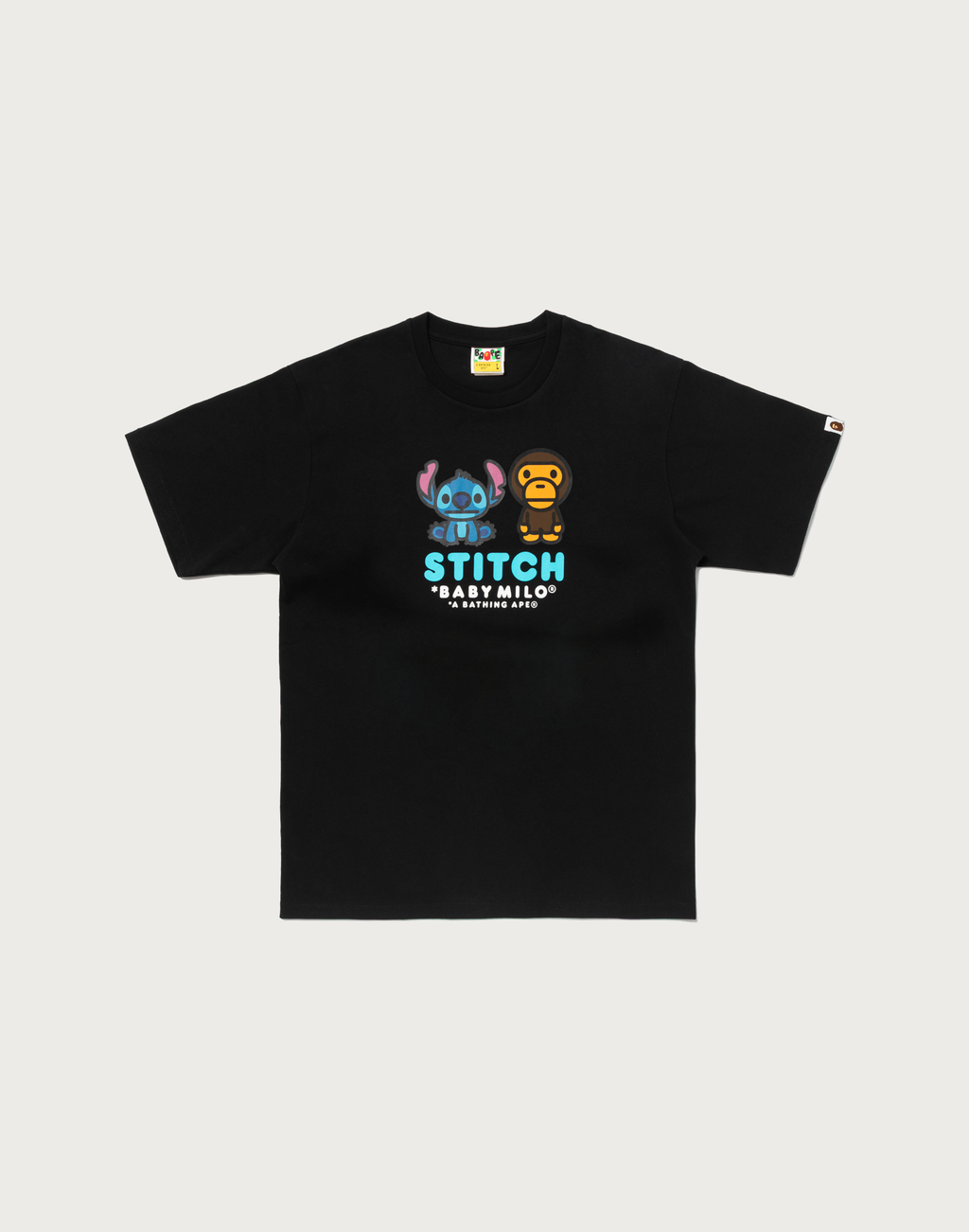 BAPE X DISNEY STITCH AND BABY MILO TEE MENS