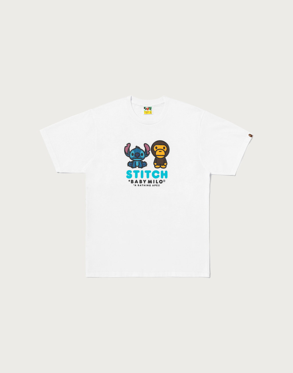 BAPE X DISNEY STITCH AND BABY MILO TEE MENS