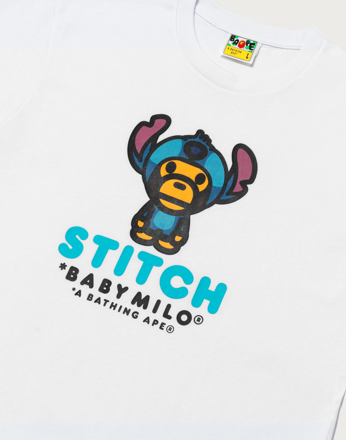 BAPE X DISNEY STITCH BABY MILO TEE MENS