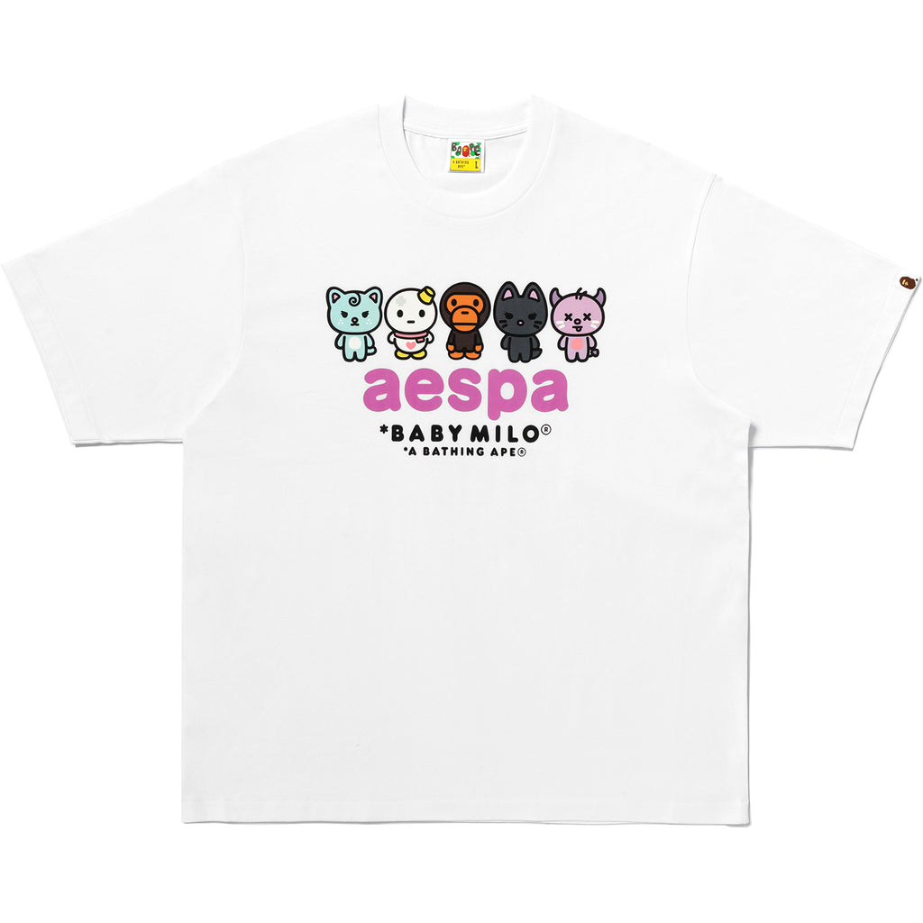 BAPE X AESPA BABY MILO TEE LADIES