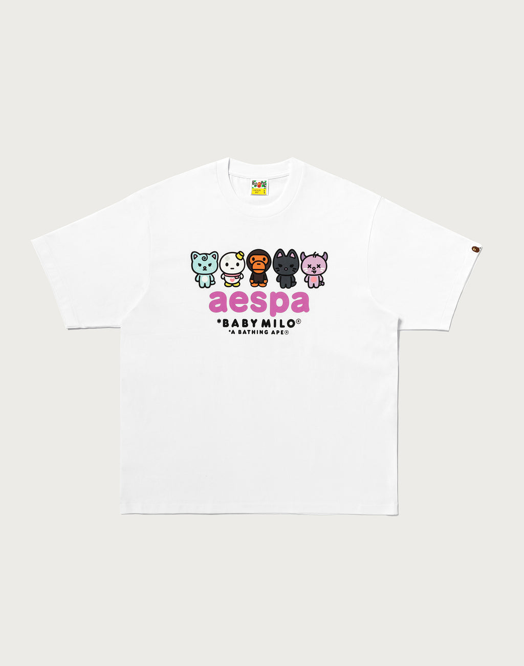 BAPE X AESPA BABY MILO TEE LADIES