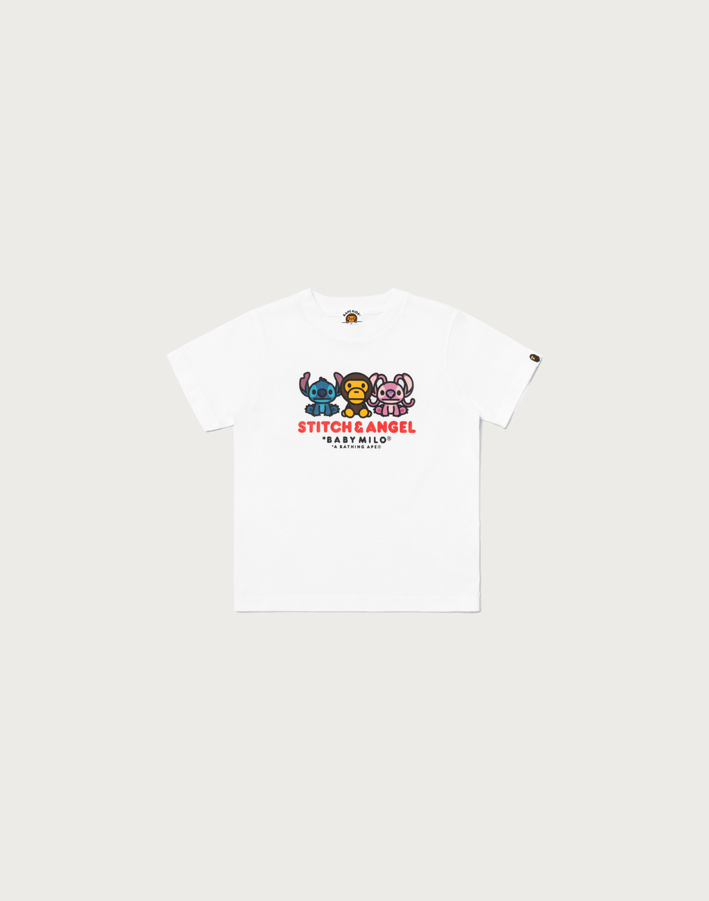 BAPE X DISNEY STITCH AND ANGEL BABY MILO TEE KIDS