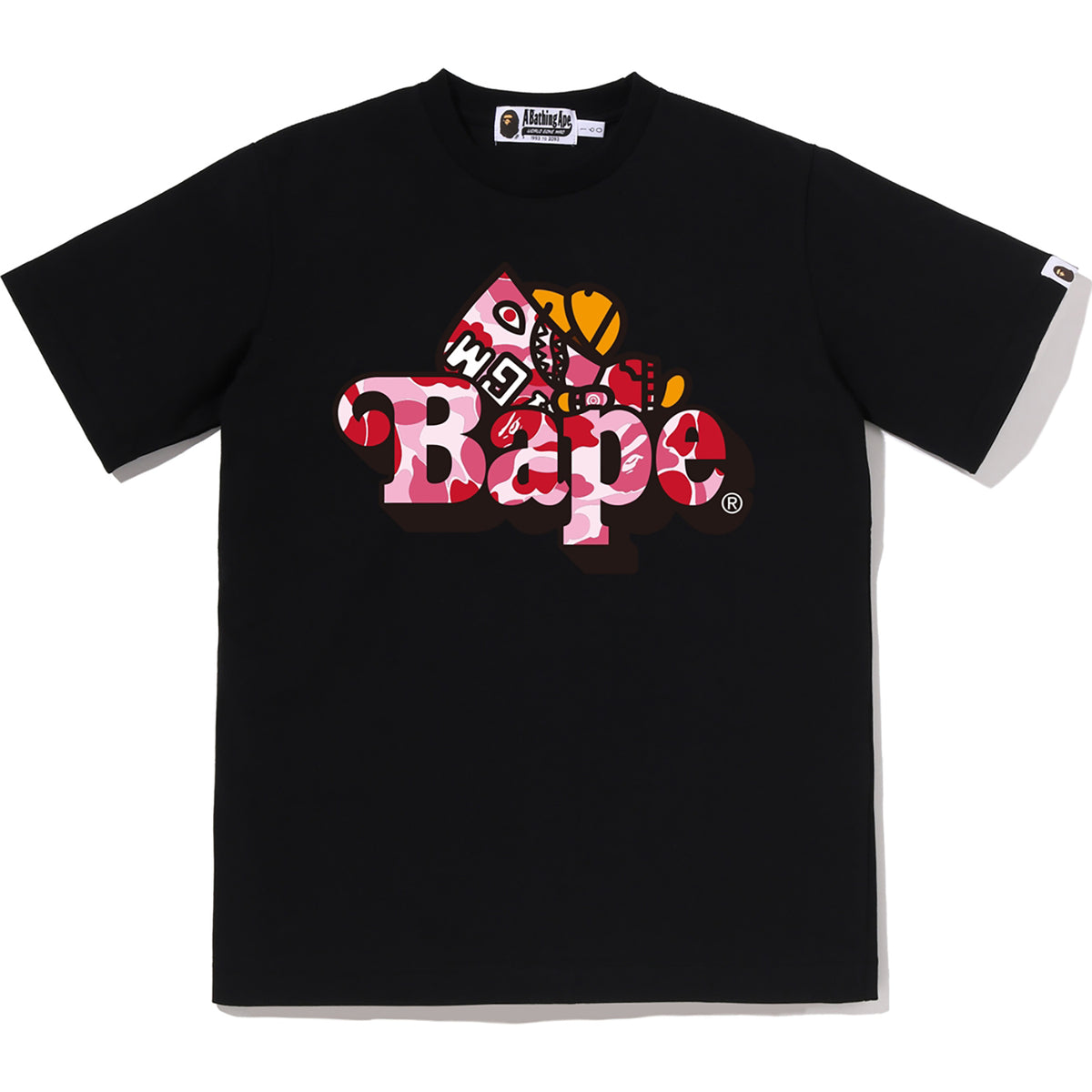 ABC CAMO SHARK MILO ON BAPE TEE JR KIDS