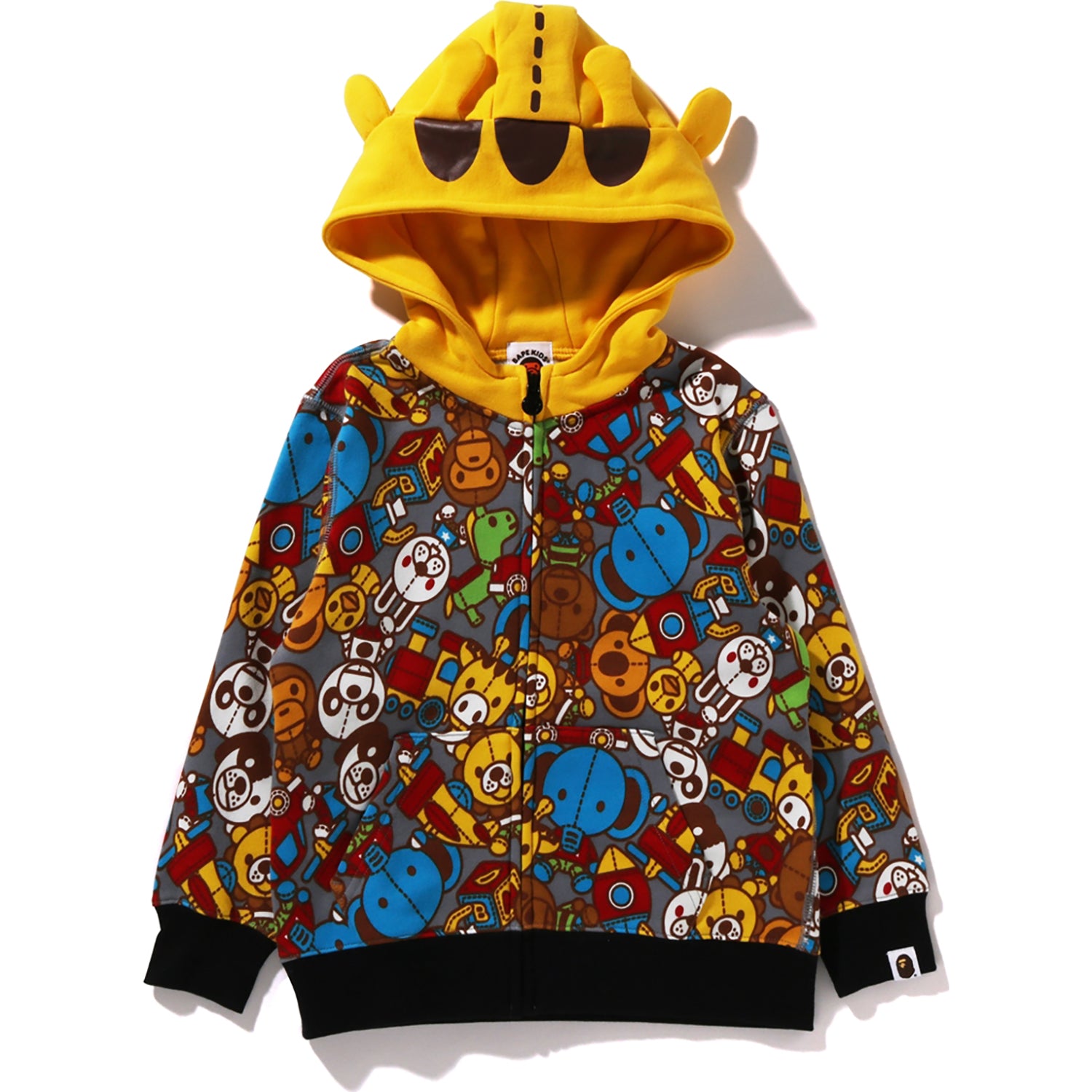 BABY MILO TOY BOX ZIP HOODIE KIDS us.bape