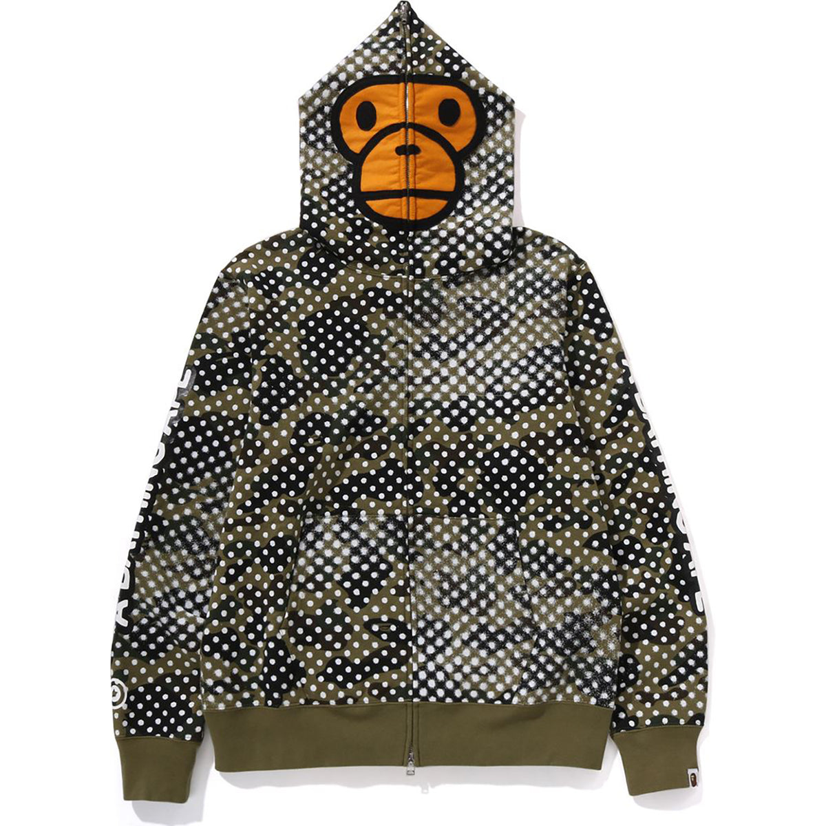 BAPE X JOSHUA VIDES - MILO FACE FULL ZIP HOODIE MENS