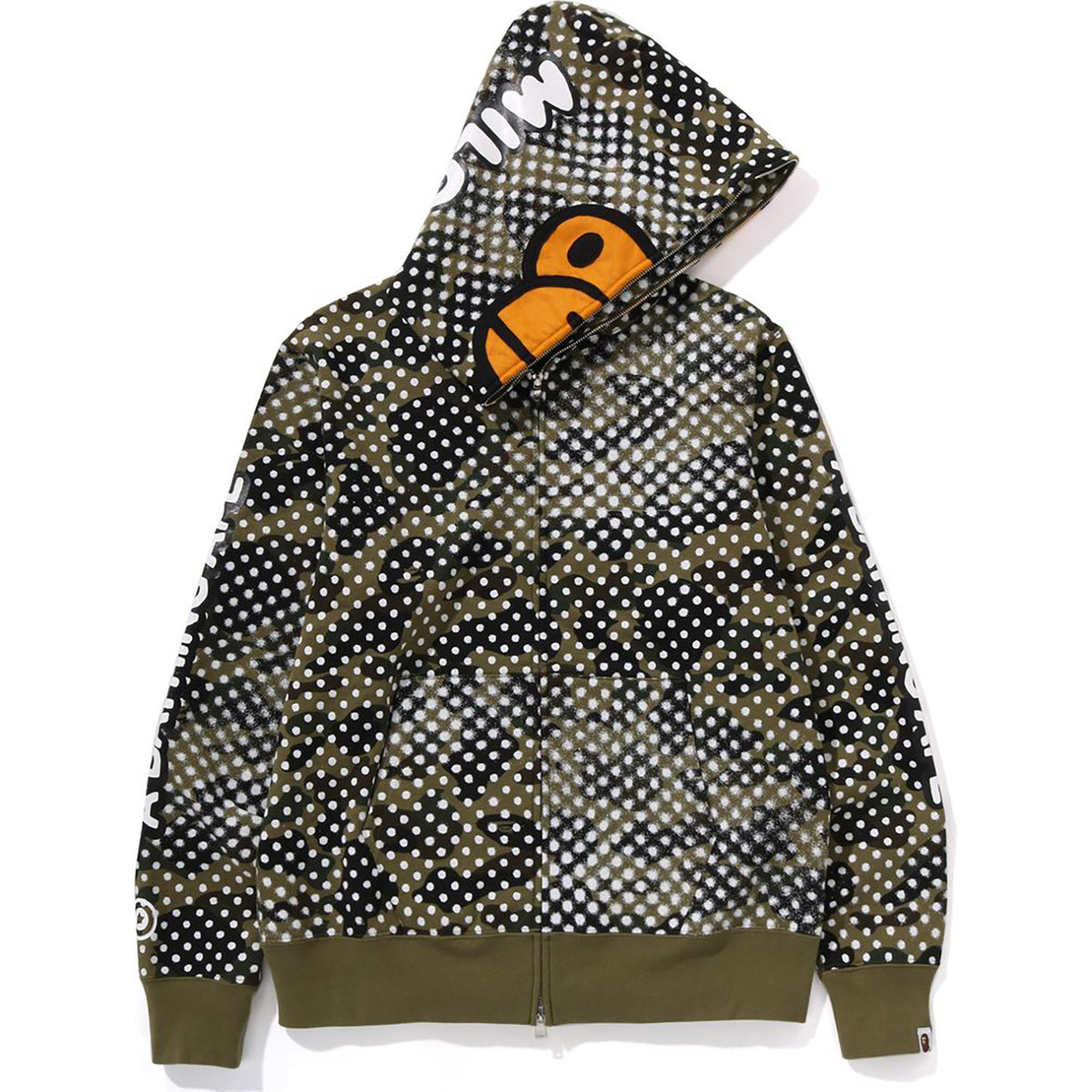 BAPE X JOSHUA VIDES - MILO FACE FULL ZIP HOODIE MENS