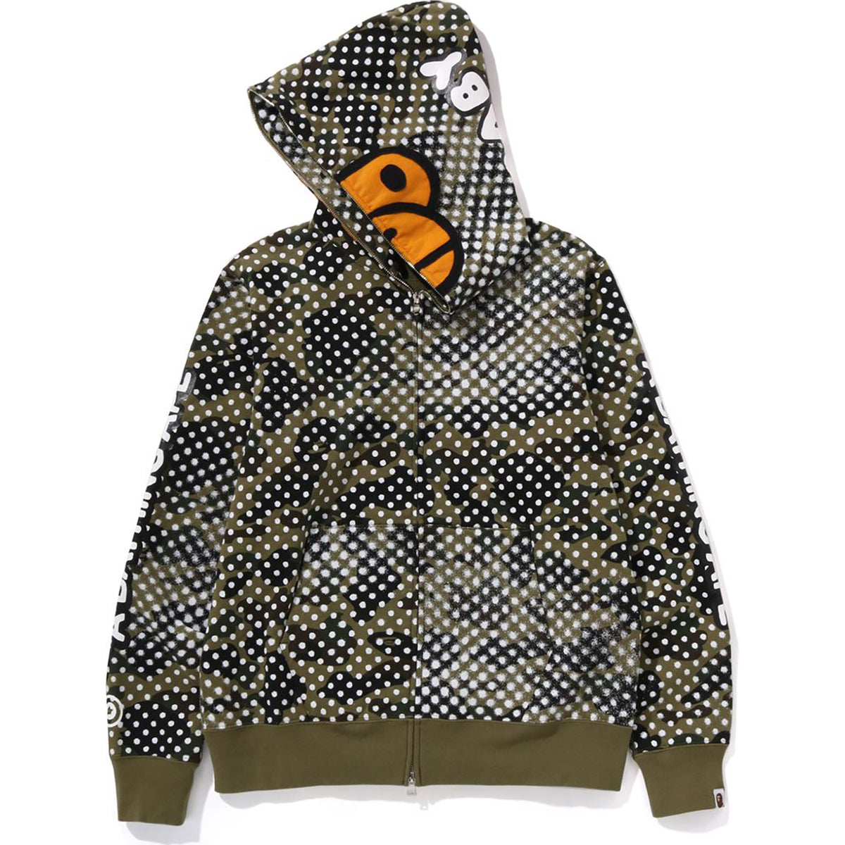 BAPE X JOSHUA VIDES - MILO FACE FULL ZIP HOODIE MENS