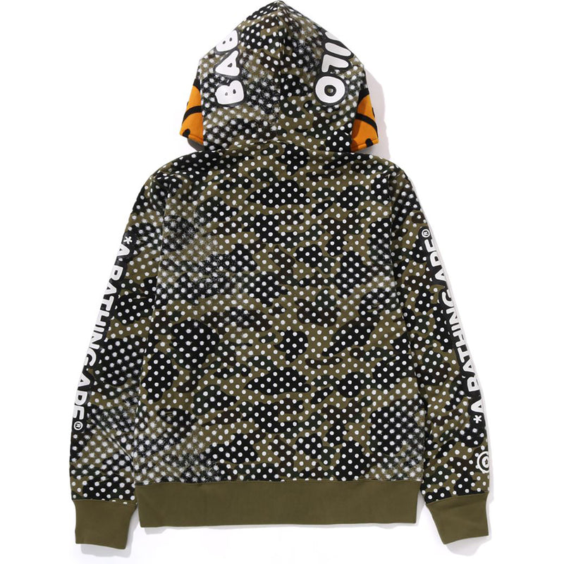 BAPE X JOSHUA VIDES - MILO FACE FULL ZIP HOODIE MENS