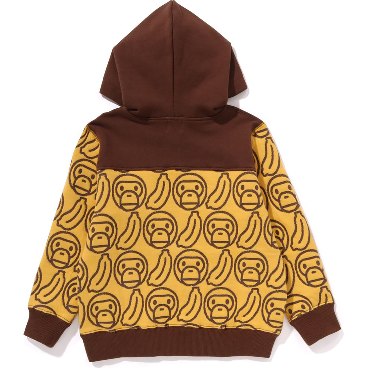 BANANA MILO KNIT JACQUARD ZIP HOODIE KIDS