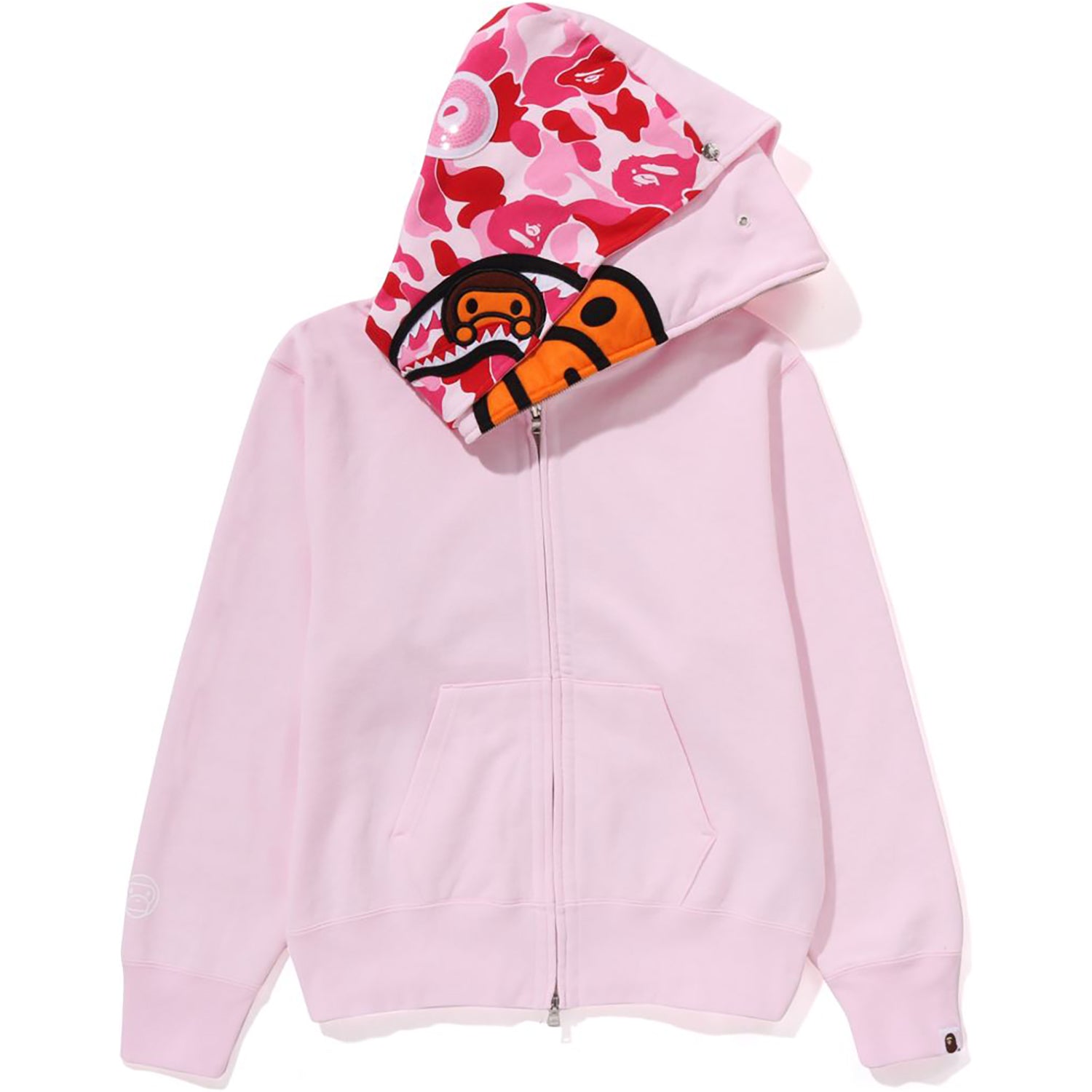 トップス BABY MILO SANRIO SHARK FULL ZIP HOODIE A BATHING APE x Sanrio Milo Hello Kitty Split Face 1st Camo