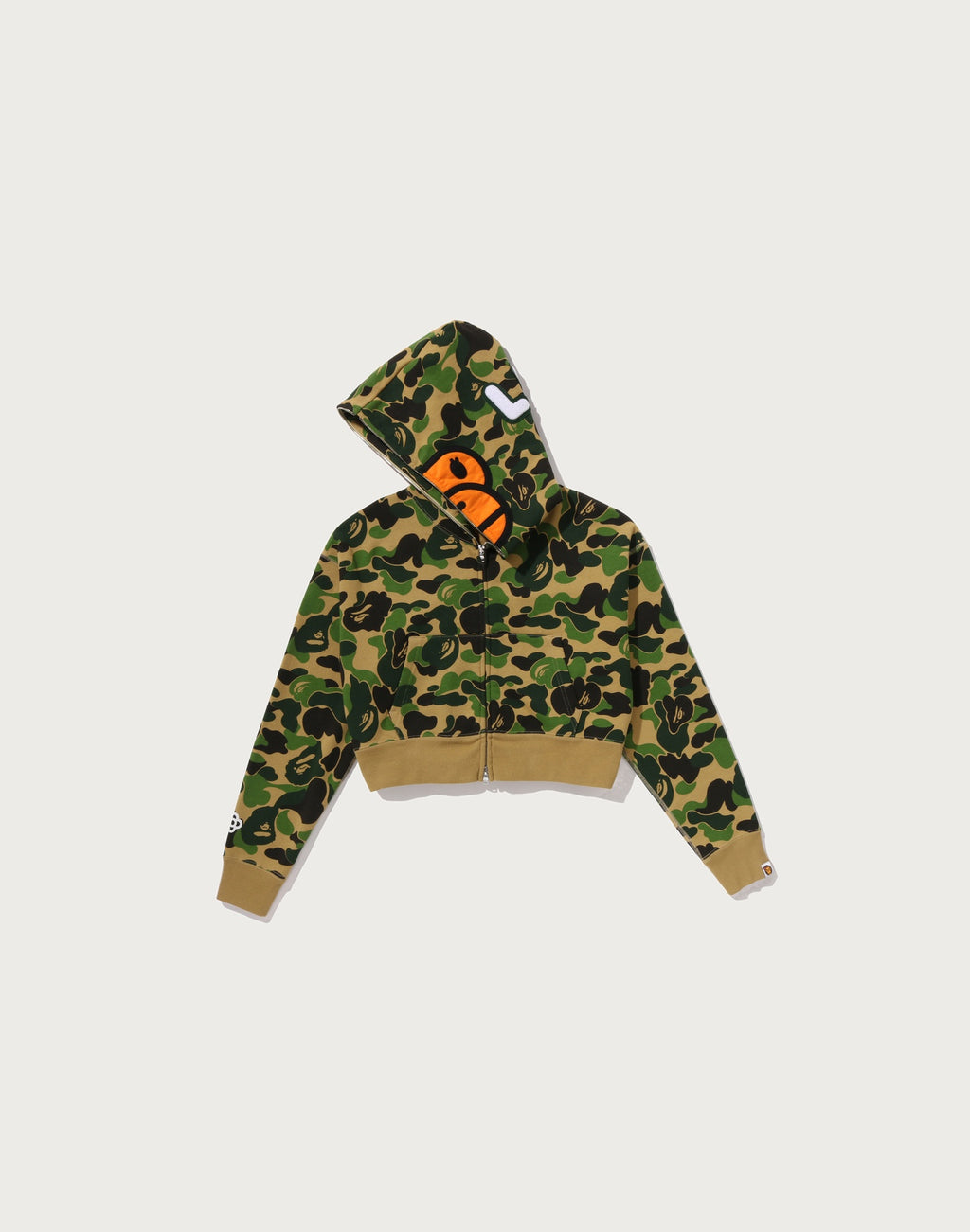 ABC CAMO BABY LISA CROPPED FULL ZIP HOODIE LADIES