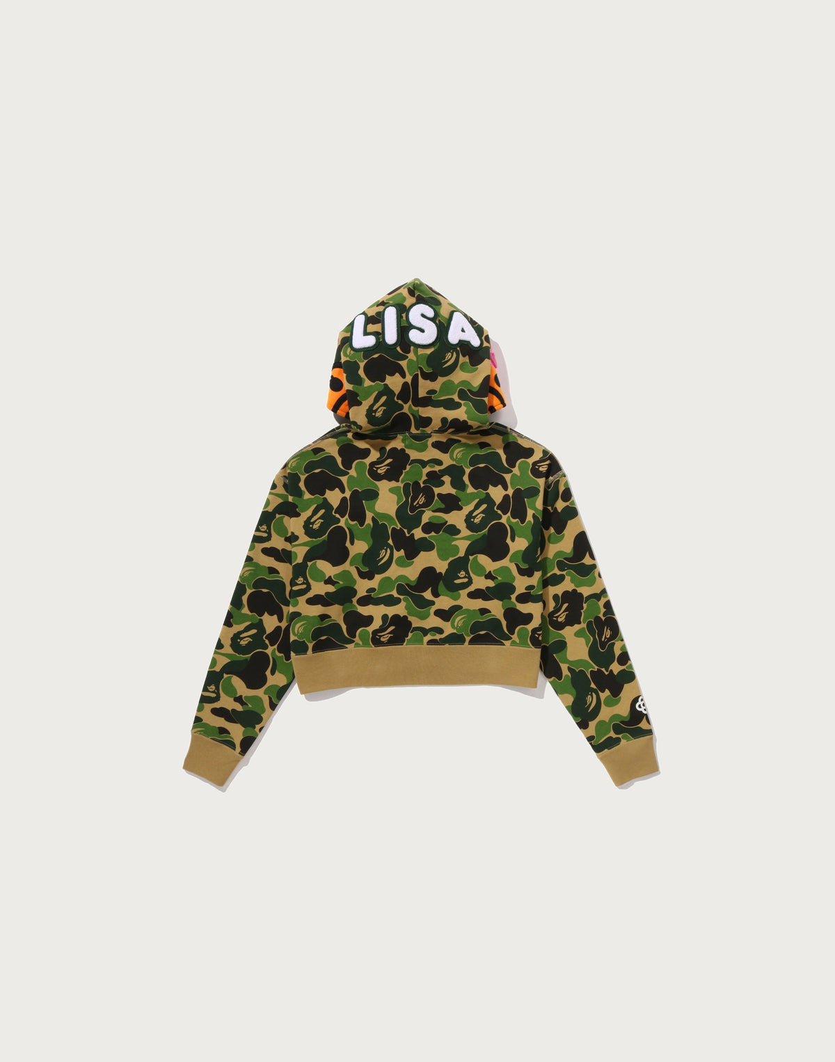 ABC CAMO BABY LISA CROPPED FULL ZIP HOODIE LADIES