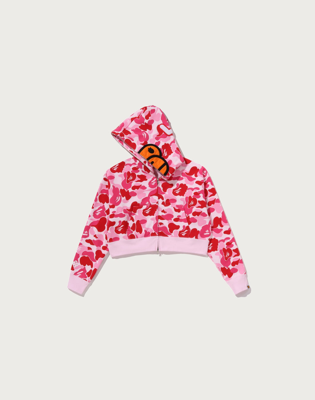 ABC CAMO BABY LISA CROPPED FULL ZIP HOODIE LADIES