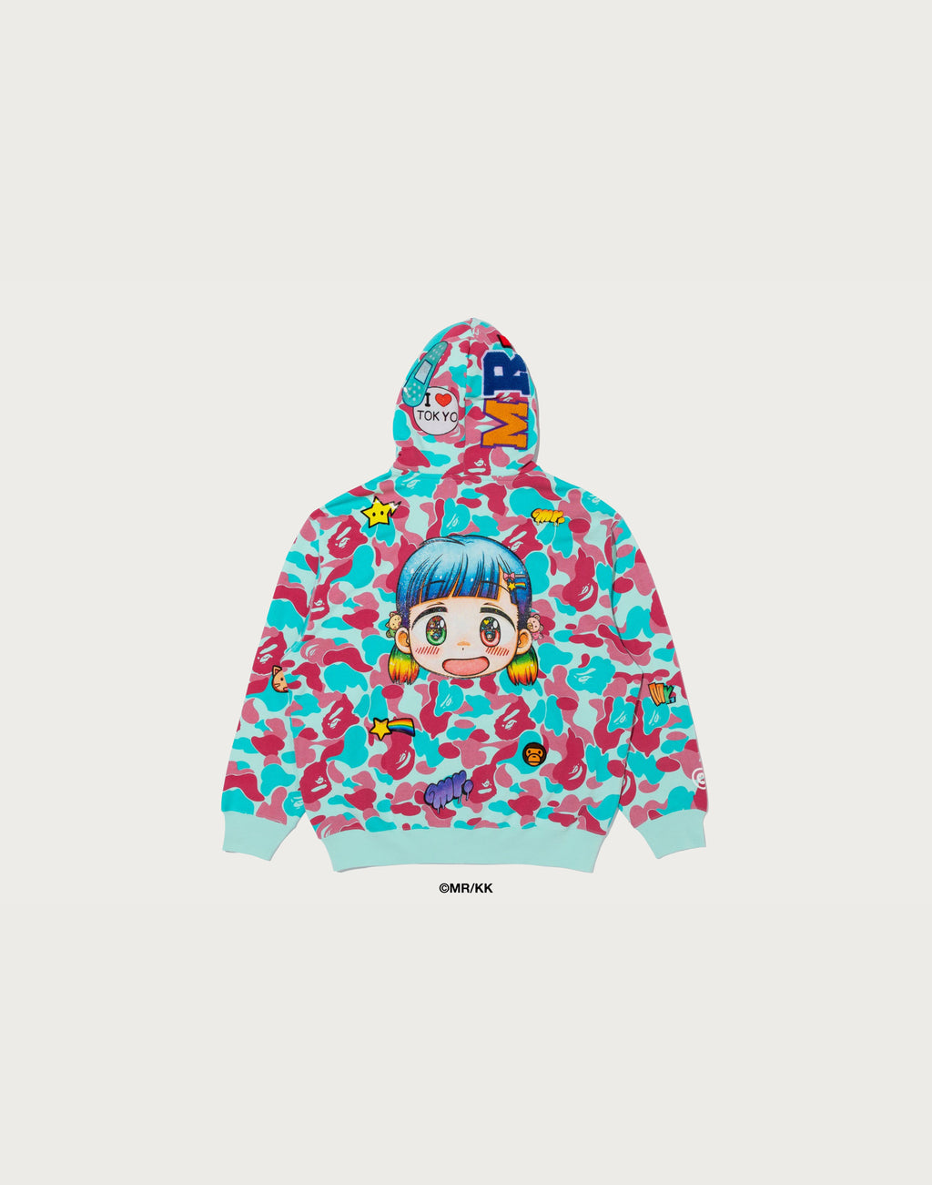 BAPE X MR. MIAMI STORE CAMO RELAXED FIT FULL ZIP HOODIE MENS