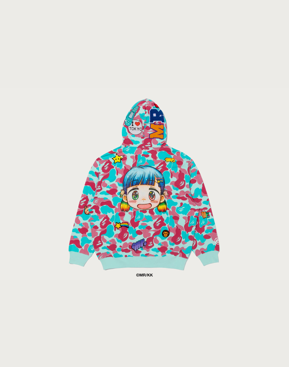 BAPE X MR. MIAMI STORE CAMO RELAXED FIT FULL ZIP HOODIE MENS