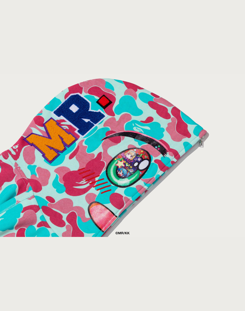 BAPE X MR. MIAMI STORE CAMO RELAXED FIT FULL ZIP HOODIE MENS