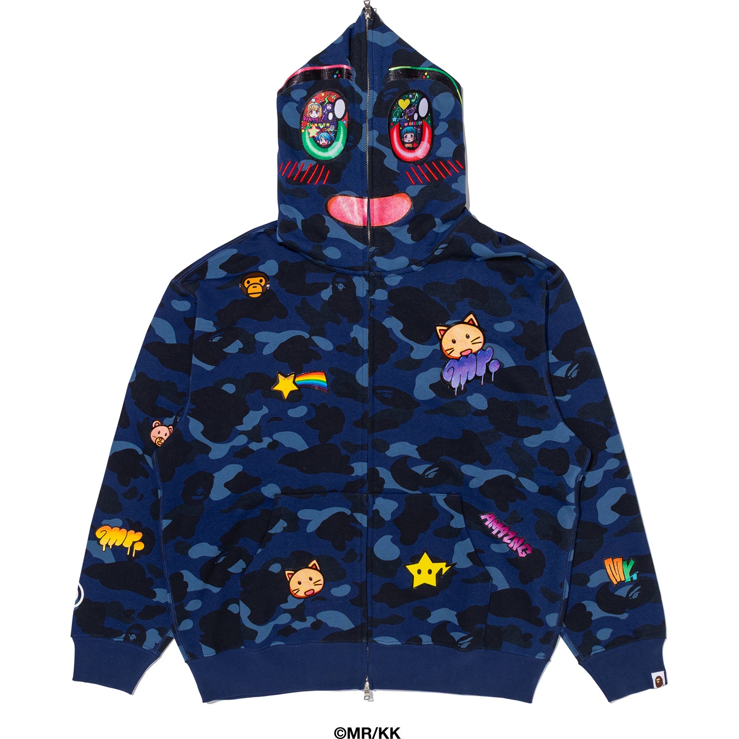 BAPE X MR. COLOR CAMO RELAXED FIT FULL ZIP HOODIE MENS – us.bape.com