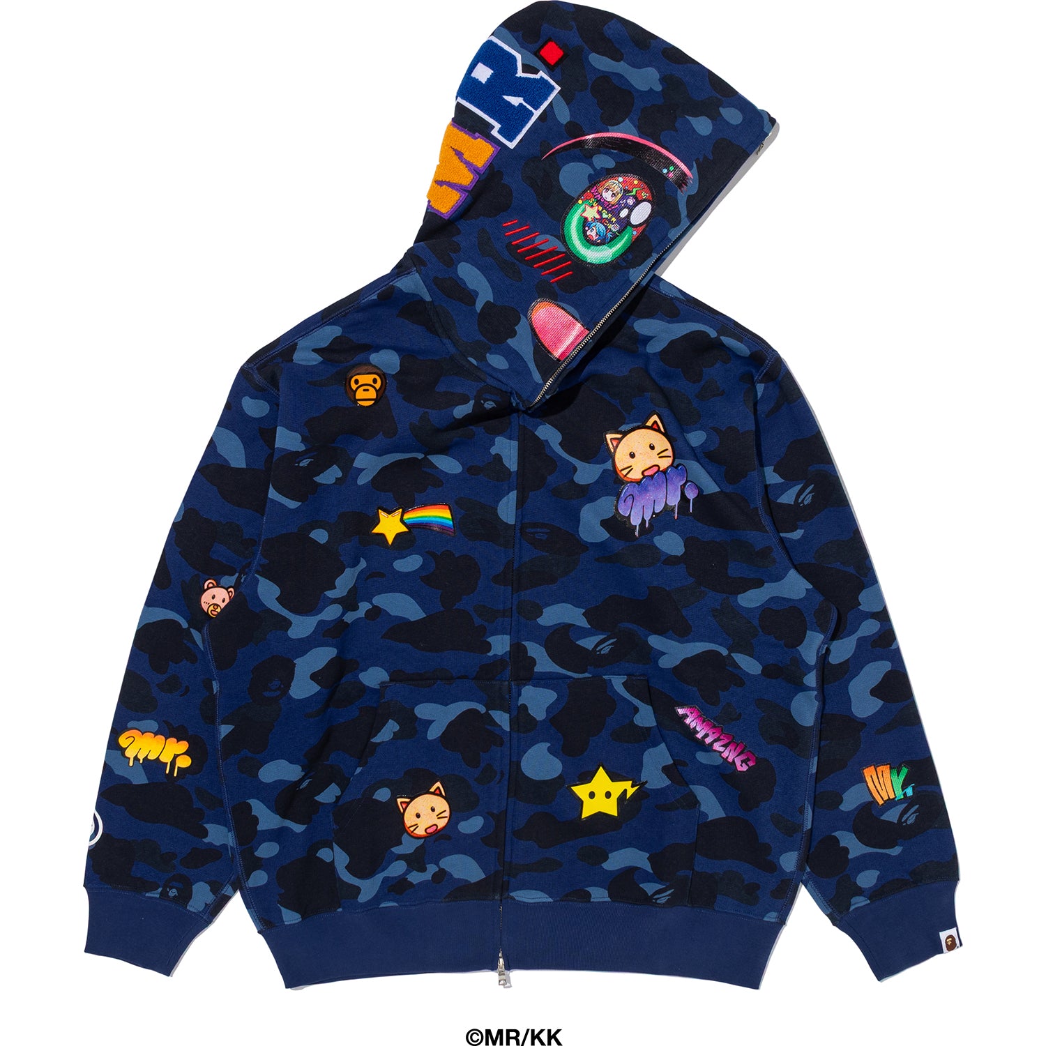 BAPE X MR. COLOR CAMO RELAXED FIT FULL ZIP HOODIE MENS – us.bape.com