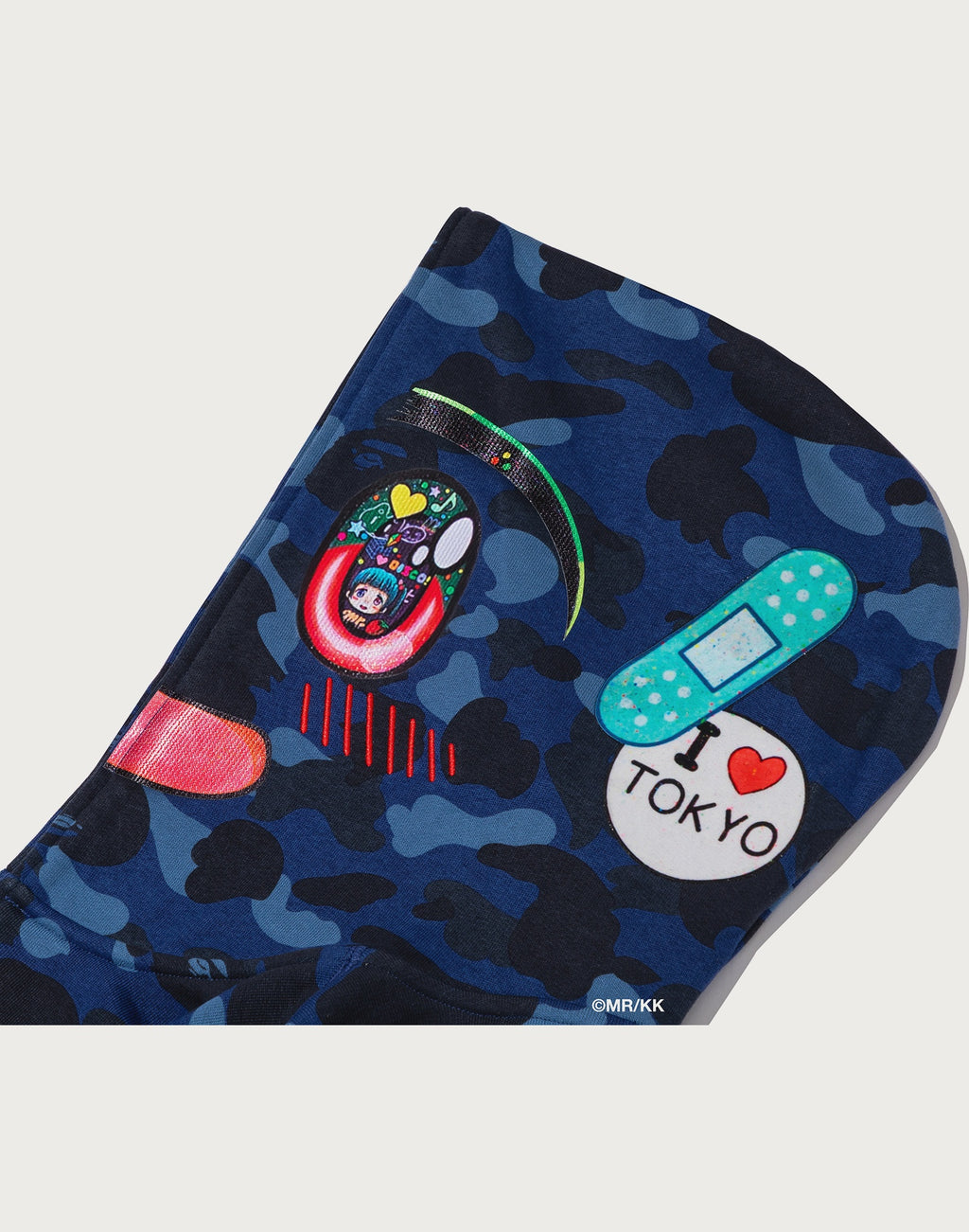BAPE X MR. COLOR CAMO RELAXED FIT FULL ZIP HOODIE MENS