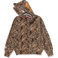 WILD LEOPARD PATTERN MILO SHARK FULL ZIP HOODIE LADIES