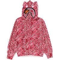 WILD LEOPARD PATTERN MILO SHARK FULL ZIP HOODIE LADIES