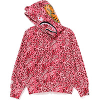 WILD LEOPARD PATTERN MILO SHARK FULL ZIP HOODIE LADIES