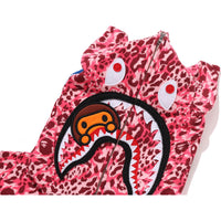 WILD LEOPARD PATTERN MILO SHARK FULL ZIP HOODIE LADIES