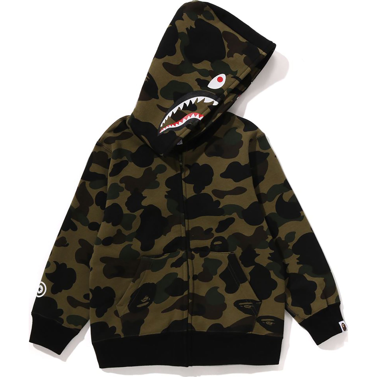1ST CAMO MILO SHARK ZIP HOODIE KIDS – us.bape.com