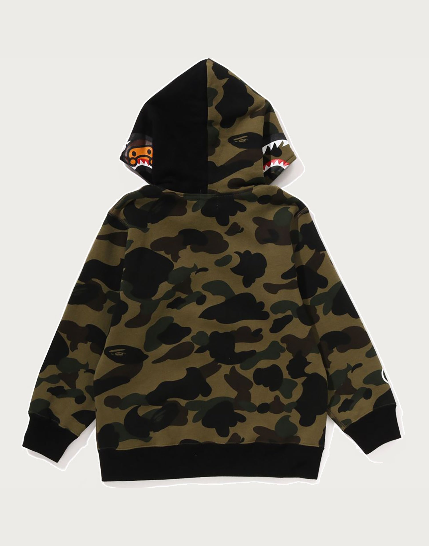1ST CAMO MILO SHARK ZIP HOODIE KIDS