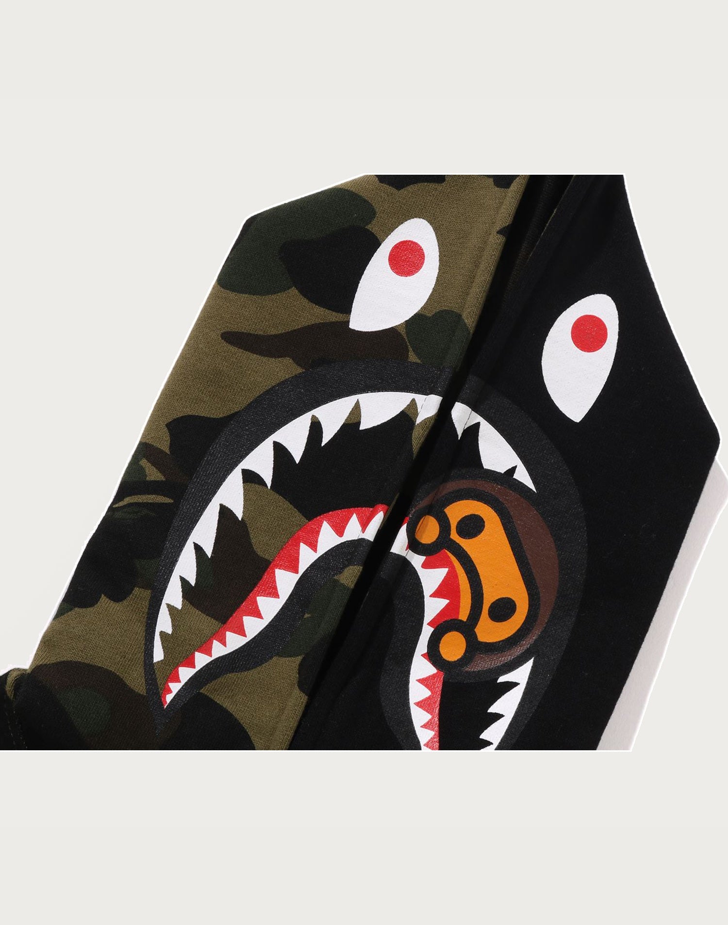 1ST CAMO MILO SHARK ZIP HOODIE KIDS