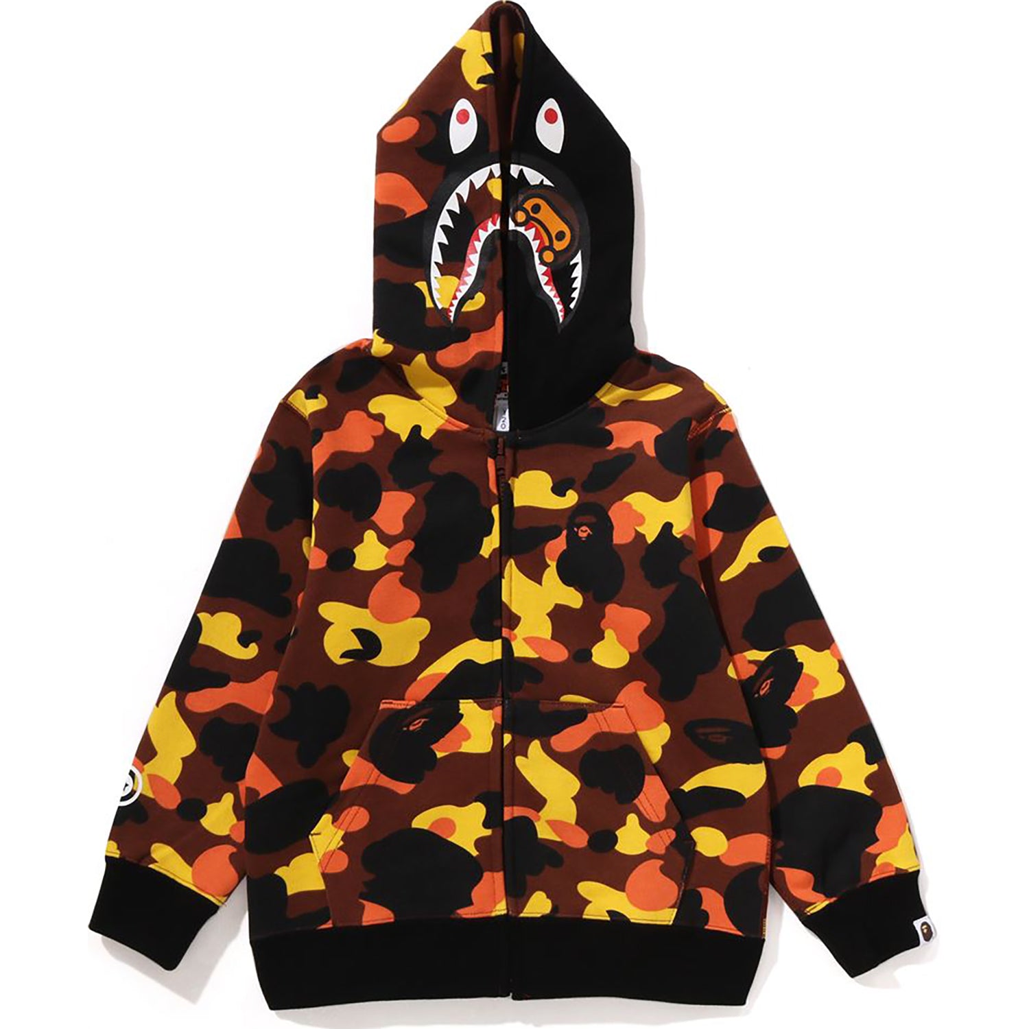1ST CAMO MILO SHARK ZIP HOODIE KIDS – us.bape.com