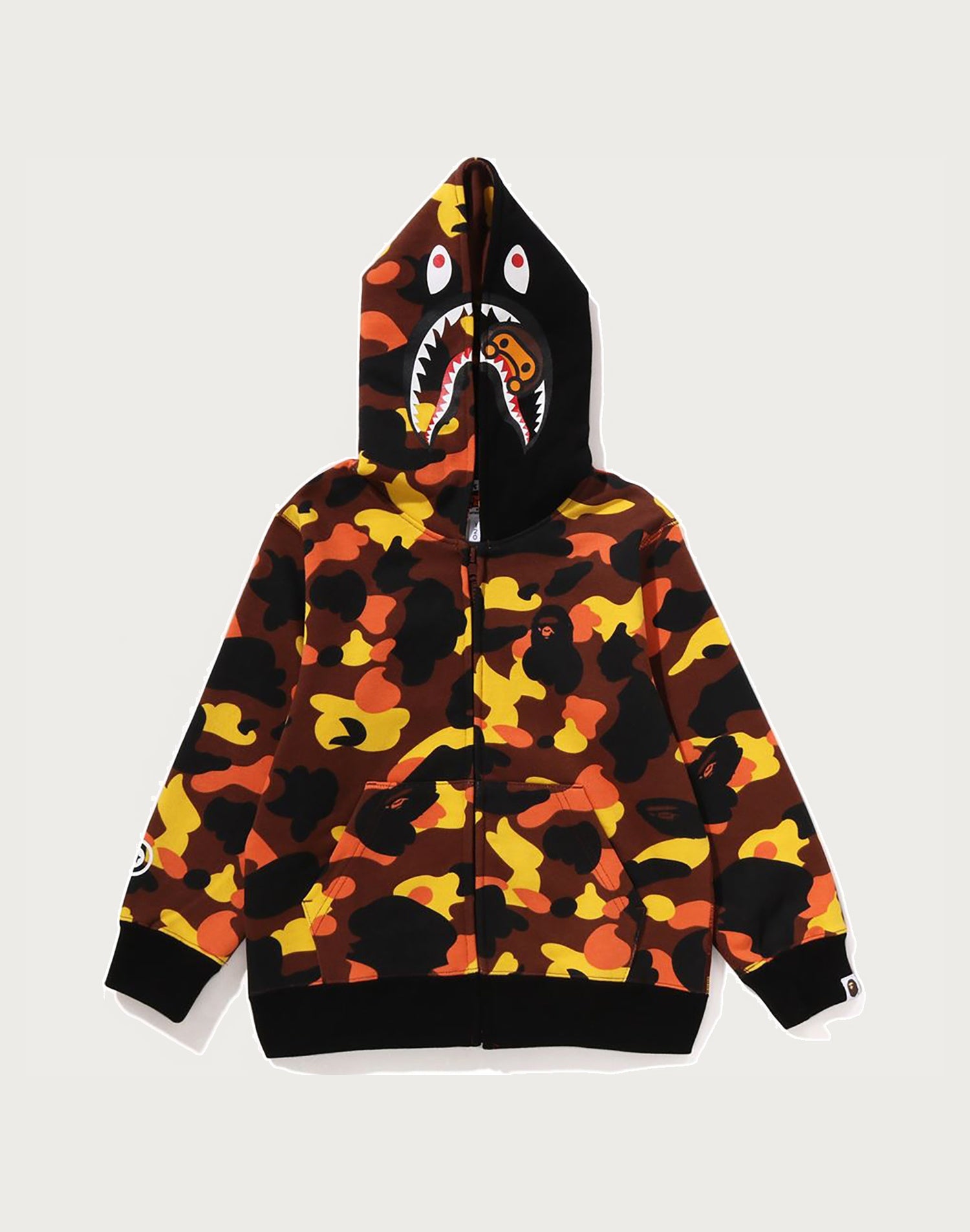 1ST CAMO MILO SHARK ZIP HOODIE KIDS