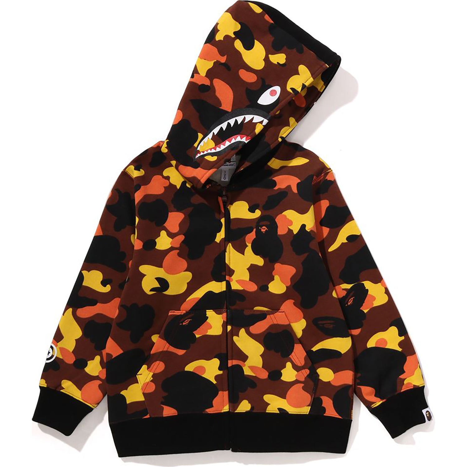 1ST CAMO MILO SHARK ZIP HOODIE KIDS – us.bape.com