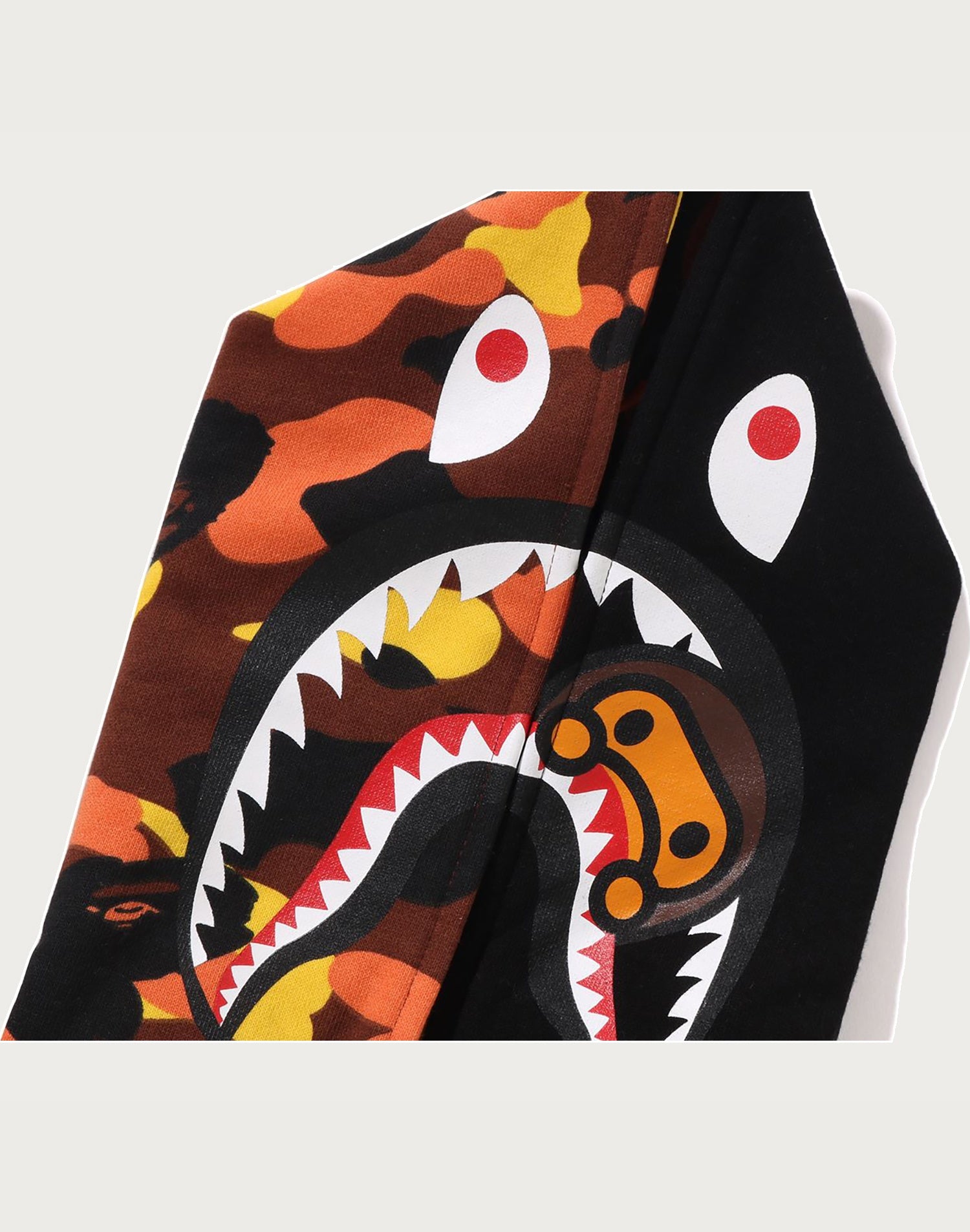 1ST CAMO MILO SHARK ZIP HOODIE KIDS