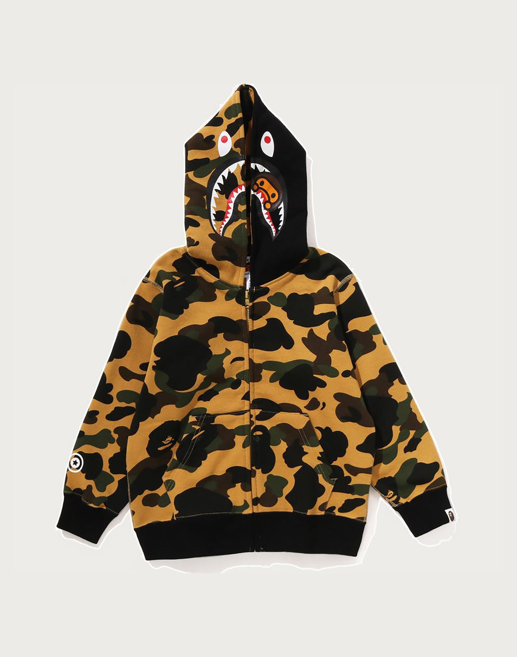1ST CAMO MILO SHARK ZIP HOODIE KIDS