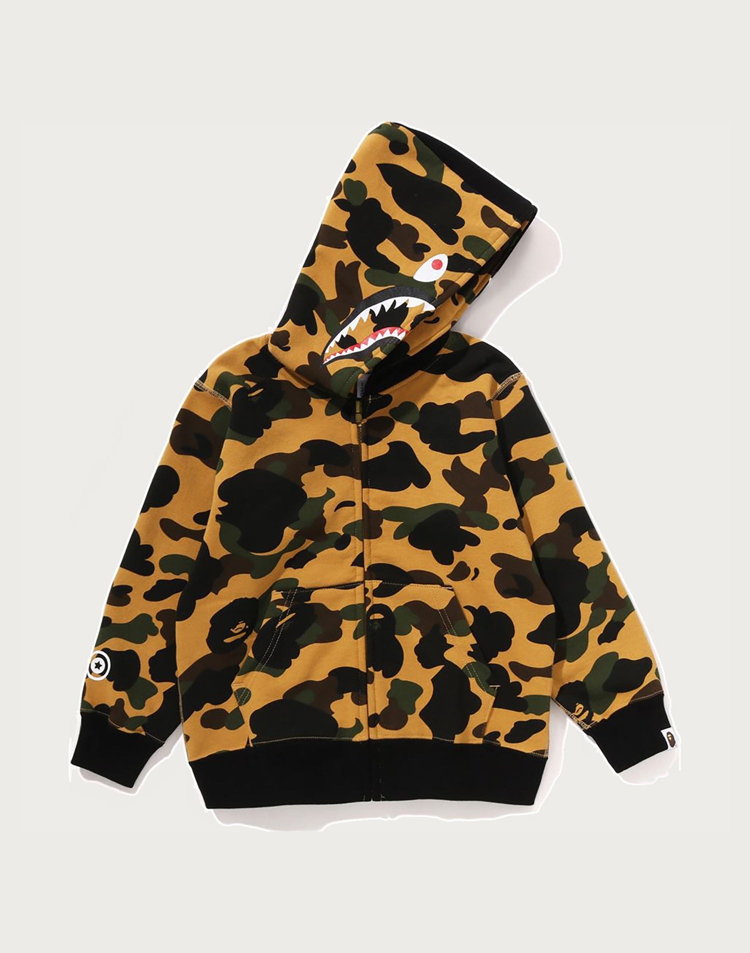 1ST CAMO MILO SHARK ZIP HOODIE KIDS