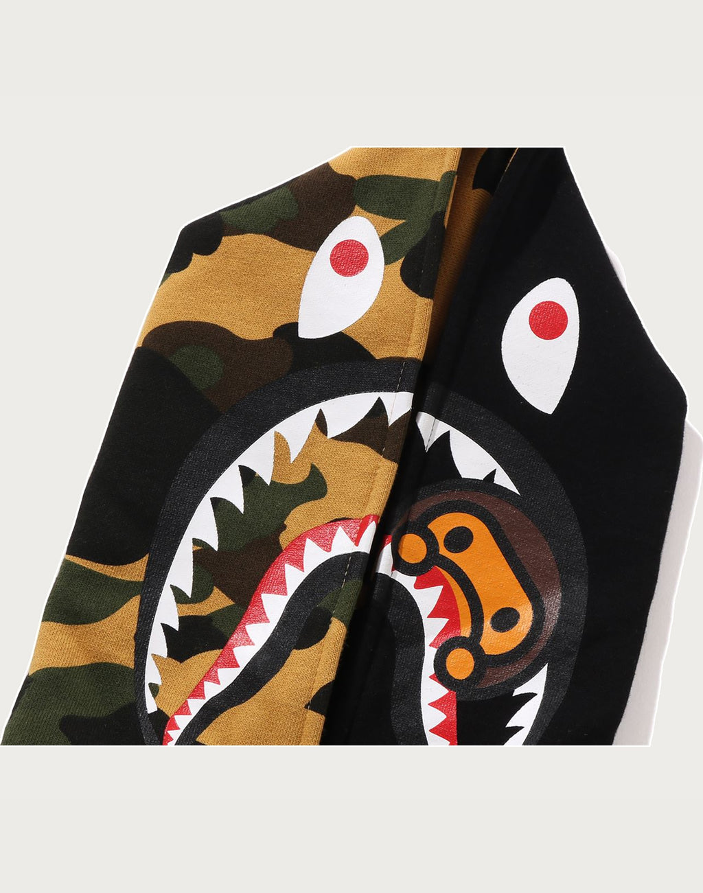1ST CAMO MILO SHARK ZIP HOODIE KIDS