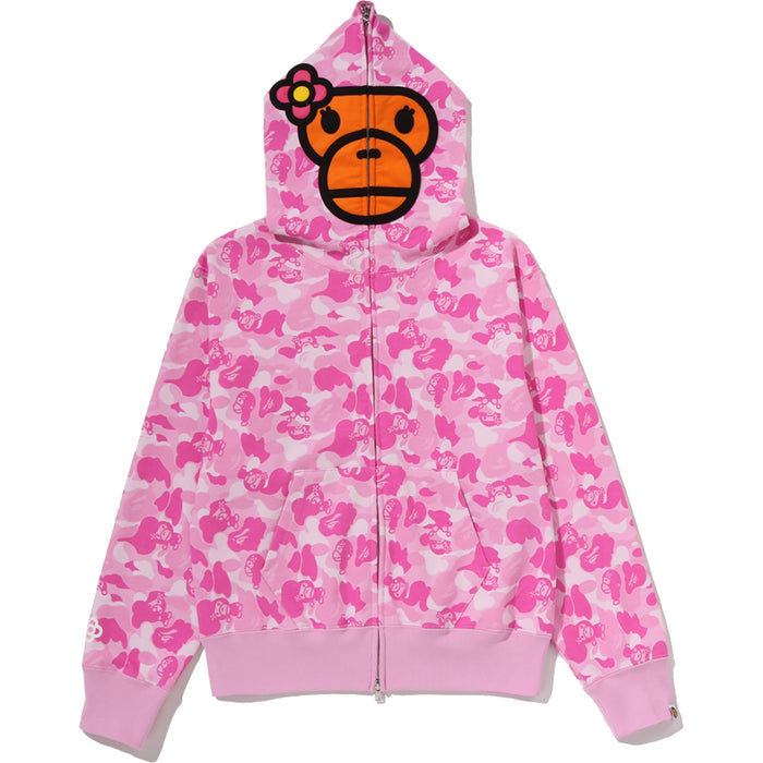BABY LISA ABC CAMO FULL ZIP HOODIE LADIES