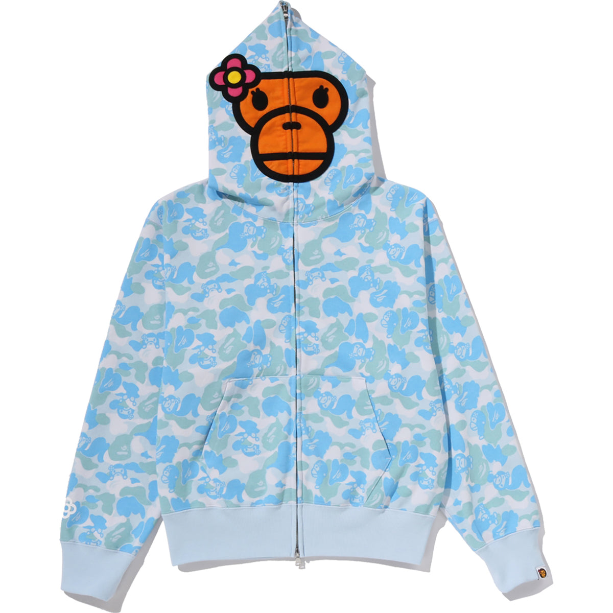 BABY LISA ABC CAMO FULL ZIP HOODIE LADIES
