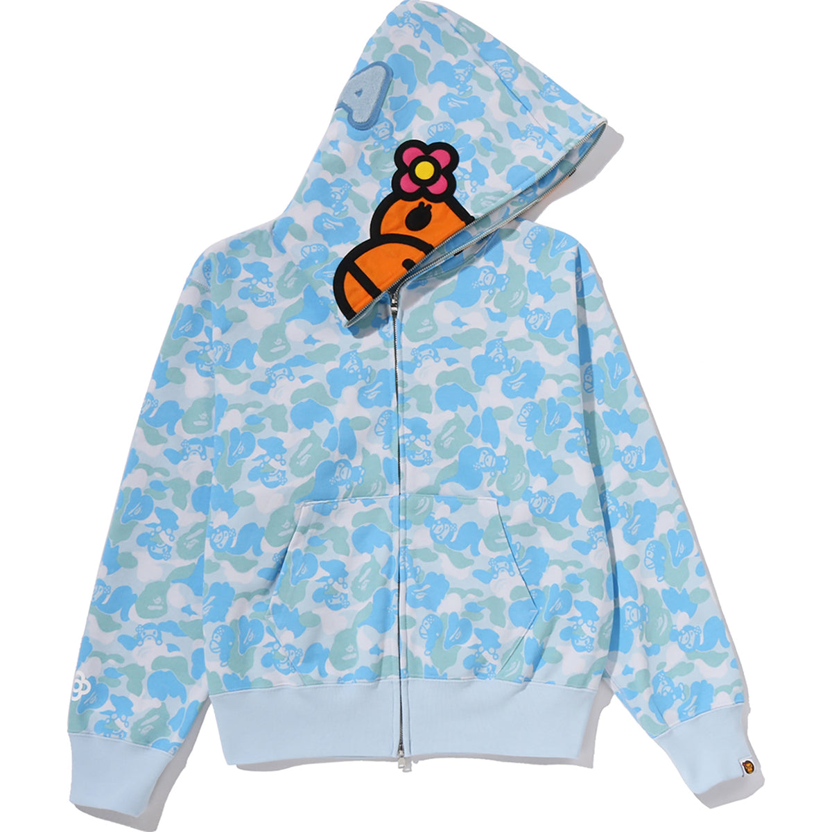 BABY LISA ABC CAMO FULL ZIP HOODIE LADIES