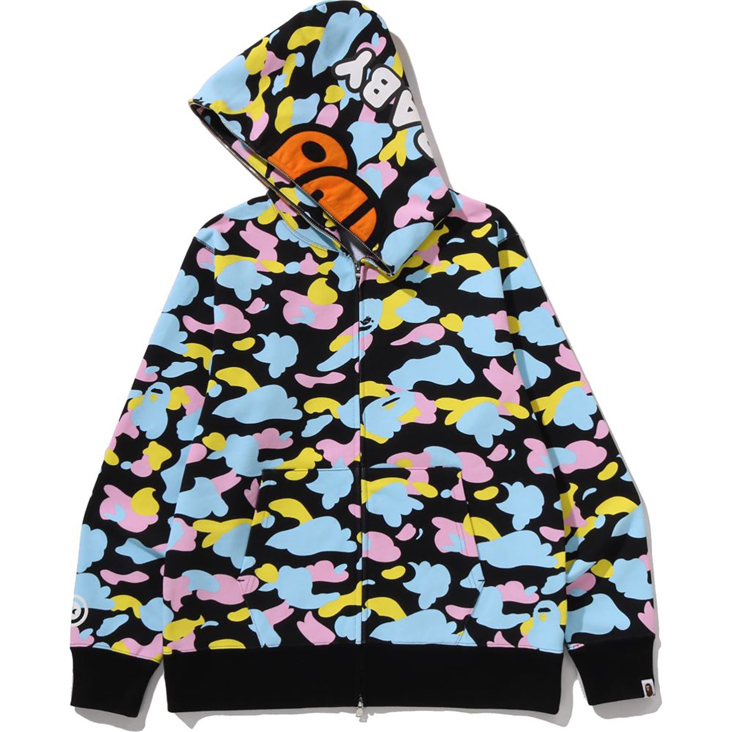 A*C様 【2008年製/Mサイズ】BAPE BABY MILO フルジップパー Vintage Baby Milo Bape Full Zip Nigo Era Hoodie 2008 NEW WITH TAGS
