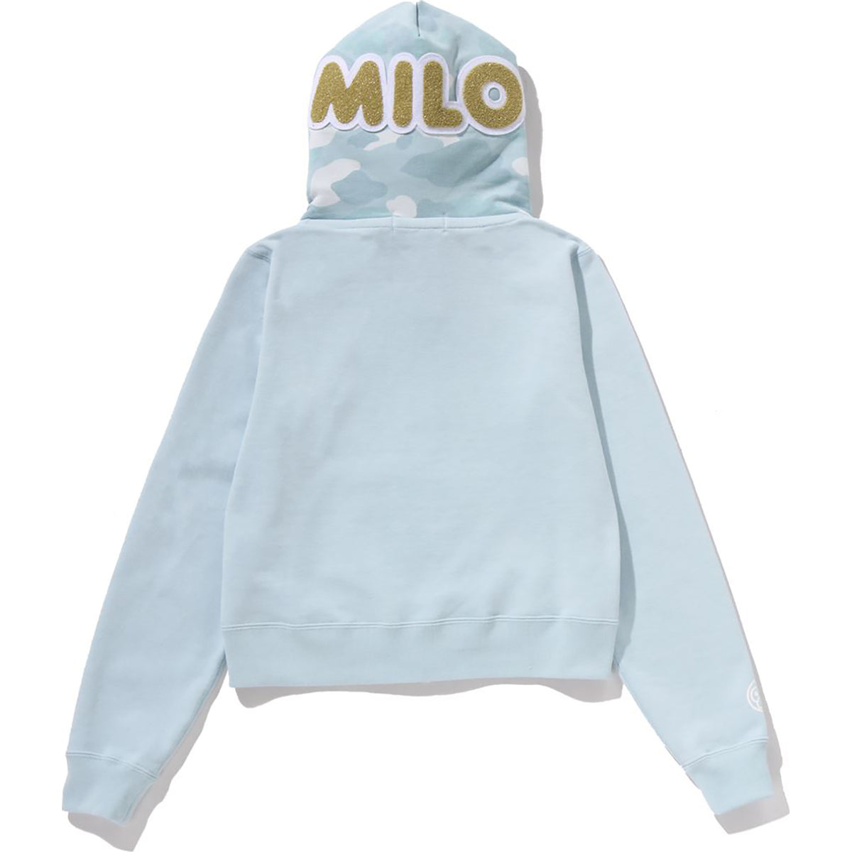 MILO SHARK CROPPED FULL ZIP DOUBLE HOODIE LADIES