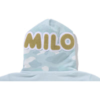 MILO SHARK CROPPED FULL ZIP DOUBLE HOODIE LADIES