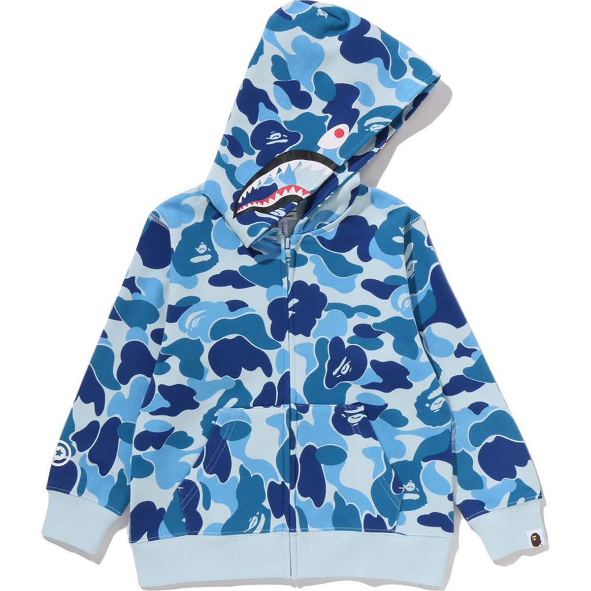 ABC CAMO MILO SHARK ZIP HOODIE KIDS