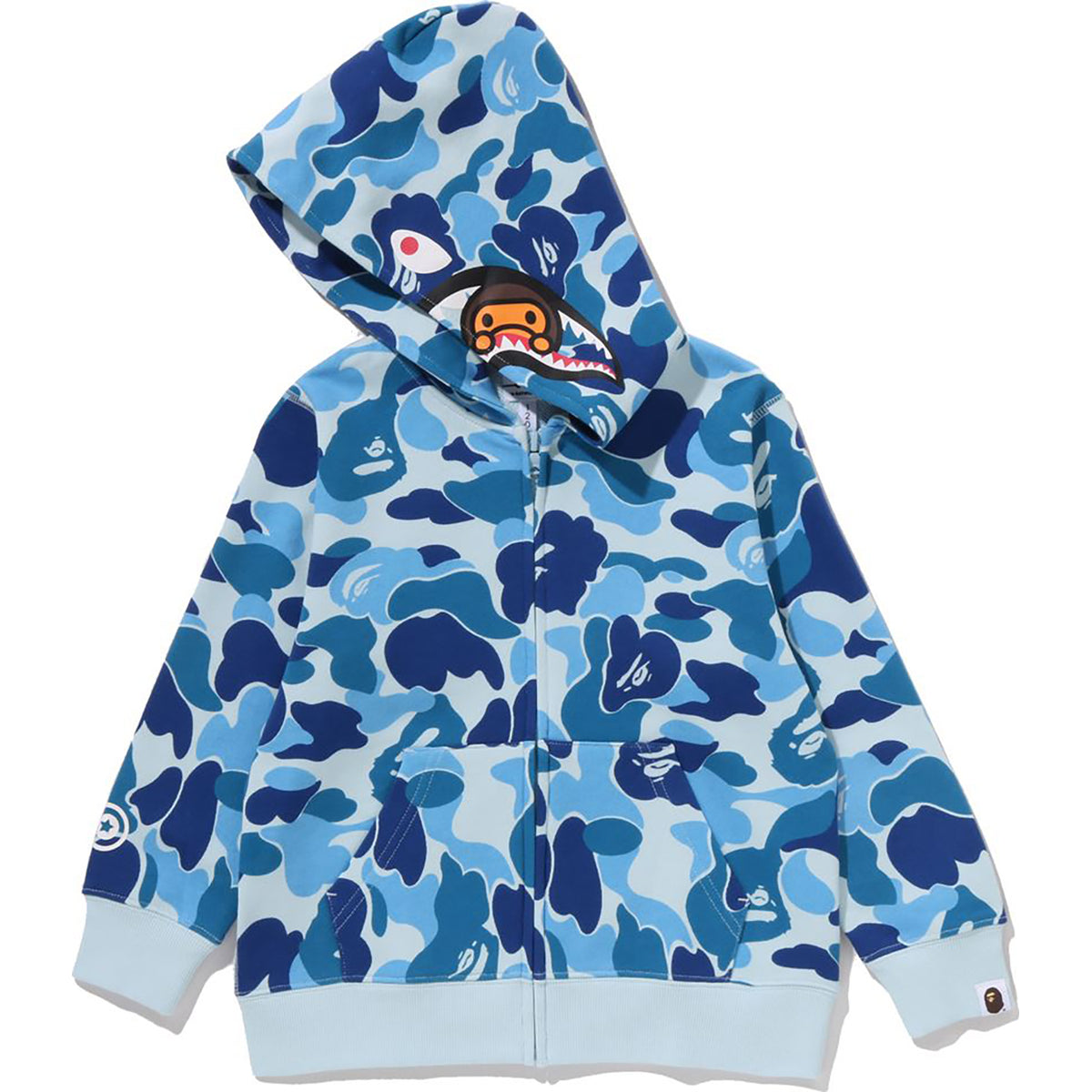 ABC CAMO MILO SHARK ZIP HOODIE KIDS