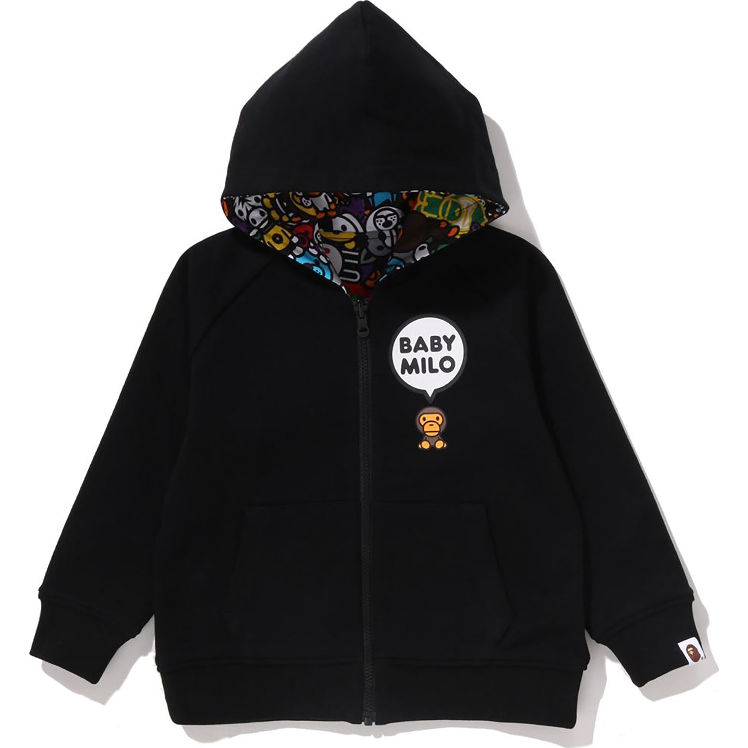 BABY MILO PATTERN REVERSIBLE ZIP HOODIE KIDS – us.bape.com