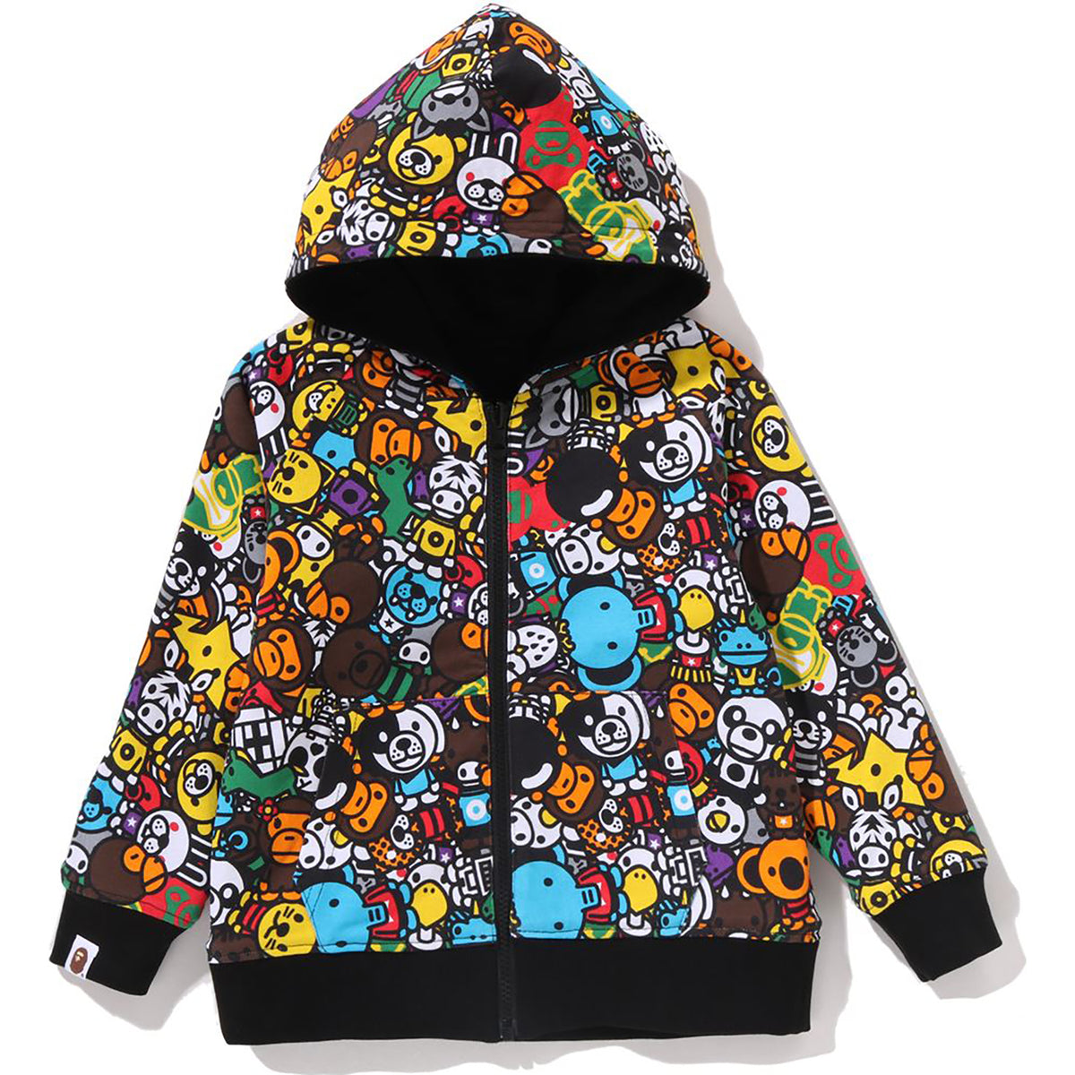 BABY MILO PATTERN REVERSIBLE ZIP HOODIE KIDS