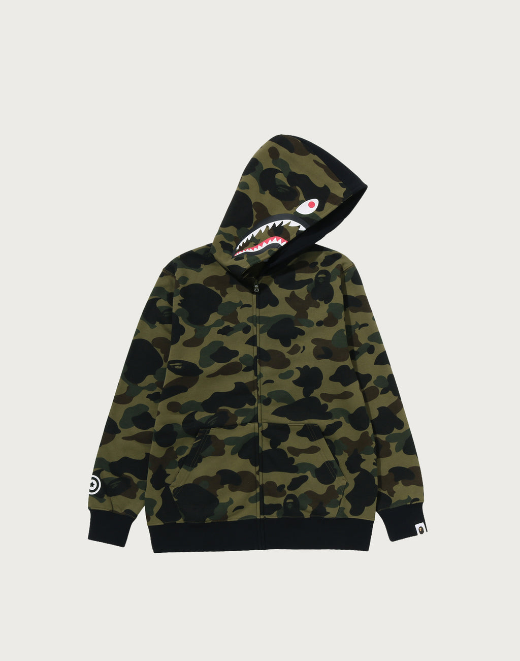 1ST CAMO MILO SHARK ZIP HOODIE JR KIDS